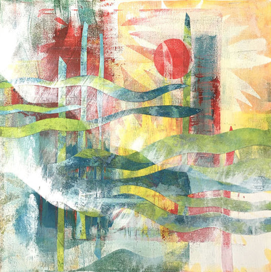 Canvas collage 'Feel the sun on your face'